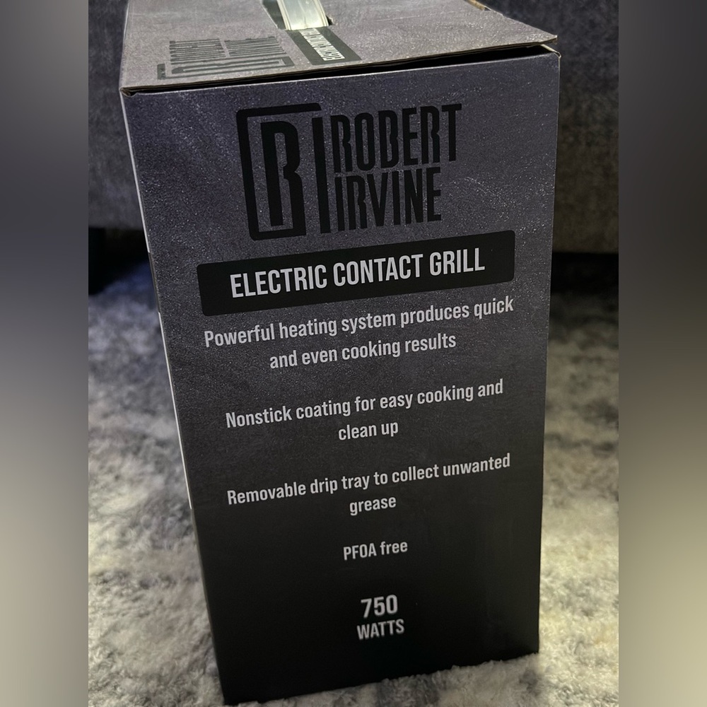 Robert Irvine Electric Contact Grill Nonstick  New In Box - Picture 4 of 4